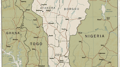 Kuva Kartta Benin'stä